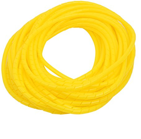 Aexit 6mm Durchmesser. Flexibler Spiralschlauch-Kabel-Wire-Wrap-Computer verwalten Kabel gelb 10 Meter Länge (22c4f3ce1b098c4f489c83048dd033aa)
