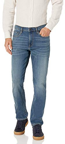 Amazon Essentials Men's Athletic-Fit Stretch Jeans - Discontinued Colours, Medium Blue Vintage, 32W / 28L