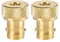 Kafuty 2 Stück BNC Buchse auf SMA Stecker Gold RF Adapter, für Antennen, Koaxialkabel, Wireless LAN Geräte usw