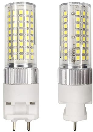 Bombilla LED G12 16 W 220 V blanco frío, 6000K Casquillo G12 ángulo de haz de 360° sin parpadeo repuesto para bombilla halógena de 160W para garaje calle (2 unidades, no regulable, sin lastre)