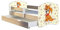 Kinderbett Jugendbett mit einer Schublade und Matratze Sonoma mit Rausfallschutz Lattenrost ACMA II 140x70 160x80 180x80 (11 Welpe, 180x80 + Bettkasten)
