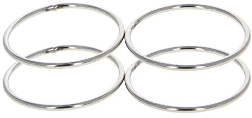 MroMax Edelstahl-O-Ring, 58 mm Außendurchmesser, 3 mm Dicke, geschweißte runde Ringe, 4 Stück