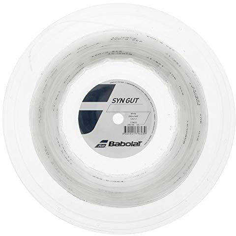 Babolat Syn Gut 200M Tennis Saitenrolle 200m Monofil Weiß 1,25