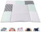ULLENBOOM ® Wickelauflage 85x75 cm Mint Grau (Made in EU) - Wickelunterlage Waschbar und für Unterwegs geeignet, Bezug: 100% OEKO TEX Baumwolle, Wickeltischauflage 75x85
