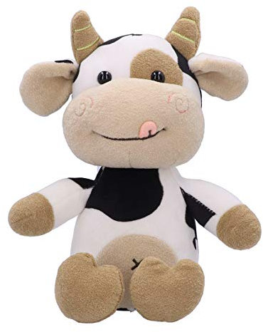 VGEBY Kuh-Plüsch-Spielzeug, Nettes Tier-Karikatur-Vieh-Kalb-Puppe, 30cm/12in