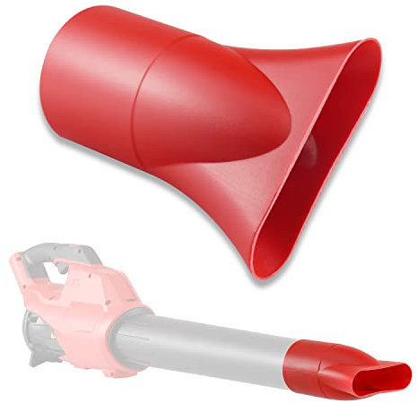 KitchenKipper Buse plate pour souffleur de feuilles de carburant Milwaukee M18 2724-20 et 2724-21, fonctionne pour le séchage, le brushing - Souffleur de feuilles à pointe plate (rouge)