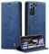 caseme Handyhülle für Samsung Galaxy S21 5G Hülle Premium Lederhülle Klappbar Flip Case Tasche Magnet Kartenfach Standfunktion Schutzhülle für Samsung Galaxy S21 5G 6,2'' - Blau