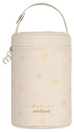 Miniland Thermibag Vanilla 700 ml Isoliertasche mit Griff zum Aufhängen und Transportieren, ideal für die Isolierbehälter Kollektion Dolce.