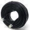 DRUT 30m RJ11 to RJ11 Telephone Landline Cable ADSL (6P4C) Flat Lead High Speed BT Internet Broadband Male to Male Router, Modem, Phone Extension Wire (99ft Black)