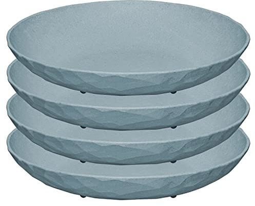 Koziol Club Plate M 4 Tiefe Teller 220 mm Nature Flower Blue 5006716