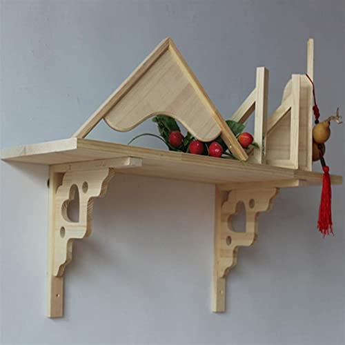 ANVALI Regalträger Halterungen,2xlove Herzform Regalträger,Solid Retro Wandmontierte Holz Regalträger,Kiefer Regalträger,Badezimmer Küche Buchleiste Wohnzimmer(35x35cm/13.8x13.8in)