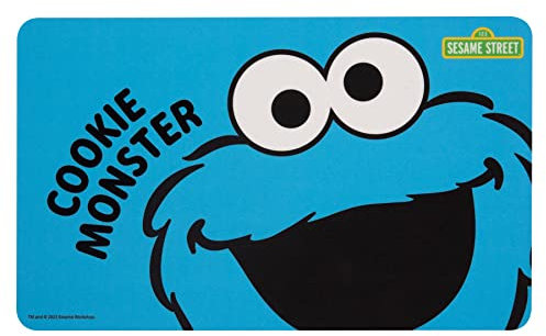 Sesamtstraße Brettchen - Krümelmonster Frühstücksbrettchen Cookie Monster Schneidebrettchen aus Resopal