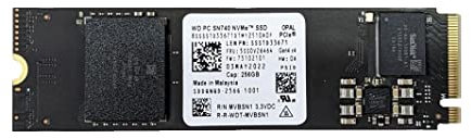 OEM Western Digital PC SN740 256 Go M.2 PCI-e GEN 4X4 NVME SSD interne SSD 80 mm 2280 Facteur de forme Clé M