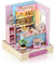 Cuteefun DIY Puppenhaus Miniatur mit Werkzeugen Bastelset, Miniatur Puppenhaus zum Selber Bauen, Kleine Deko Puppen Haus Kit für Geburtstag Weihnachten (Leckere Süßigkeiten)