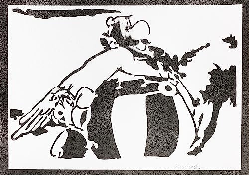 moreno-mata Aster... Autentico Graffiti Hecho a Mano Handmade Poster Laminas Decorativas Pared Cuadros Decoracion Salon Modernos Regalos Originales para Hombre y Mujer