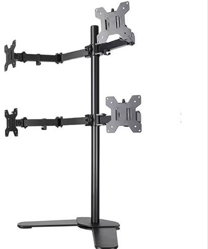 Soporte de mesa para TV, soporte giratorio para TV, soporte para dos monitores, brazos totalmente ajustables, capacidad para 2 monitores, se adapta a pantallas planas de 14 a 27 pulgadas ( Size : 4 sc