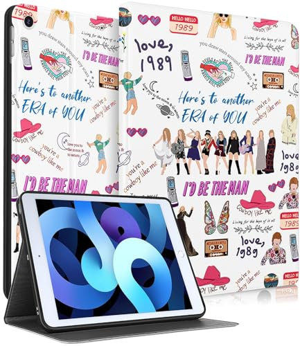 Koecya Étui pour iPad 9e/8e/7e 10,2 pour enfants, filles, adolescents, garçons, femmes, design mignon de dessin animé kawaii, coque fine avec support intelligent et tendance pour Apple iPad 9/8/7