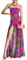 PanLidapan Abito Sexy Donna Vestito Maxi Lungo Senza Maniche Abito da Festa Vestito Senza Spalline Elegante Donna Abito da Sera Stampa Leopardato Cerimonia Spiaggia (Viola, L)