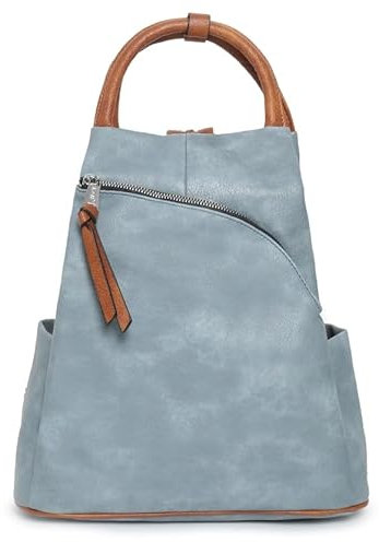 irisaa Damen Rucksack Daypack Tasche Umhänge Tasche Schulrucksack Schultertasche für Frauen und Mädchen, Damen Tasche:Blau