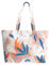 Ecoright - Borsa larga da donna, in tela, con cerniera, grande, con tasca, per yoga, lavoro, spiaggia, Seascape., Taglia unica