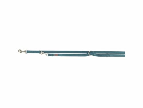 Trixie - Trixie Hundeleine Premium verstellbar petrol blau