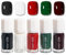 Christmas Nail Varnish Set - 5 Colors Quick Dry Polish Gift Set - Black White Red Green Burgundy Breathable Polish for Starter Beginner DIY Nail Art, No Need Baking