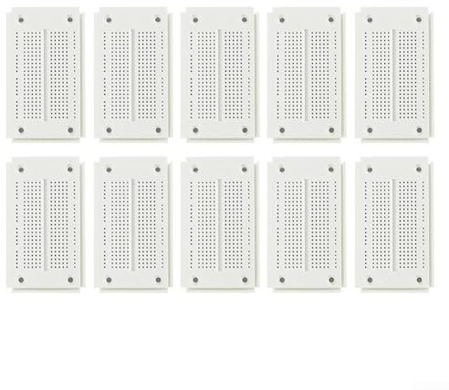 DIY Tool Set of 10 Solderless Breadboards (SYB46) with Complete Setup of 270 Holes Each