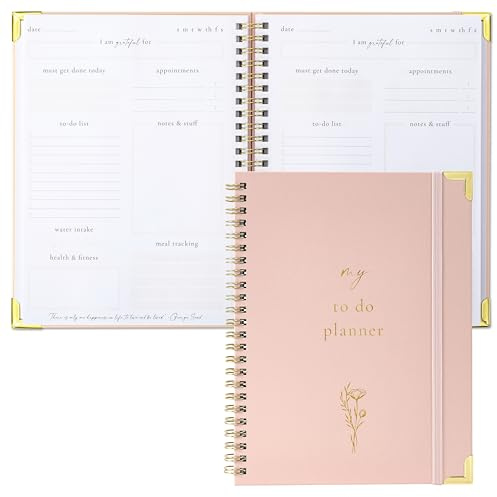 Schönes To-Do-Listen-Notizbuch – ästhetischer, undatierter ADHS-Tagesplaner, Geschenk