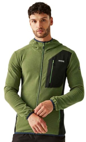 Regatta - Lakewright Fleecejacke Durchgehender Reißverschluss für Herren (XXL) (Nephrit Grün/Schwarz)