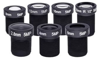 LZHSWM 5mp M12 HD-Objektiv 2,8 mm 4 mm 6 mm 8 mm 12 mm 16 mm 25 mm CCTV-Objektiv IR-Board for 1080P/4MP/5MP AHD-Kamera IP-Kamera(6mm-5MP-1/2.5+650nm)