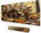 Tapis de Souris XXL 1400x600x3mm Grand Tapis Souris Chien Fille Mouse Pad Gamer, Mouse Pad à Bords Cousus, Base en Caoutchouc antidérapante, pour Gamer, Personnel de Bureau Décorer Les Cadeaux A-19