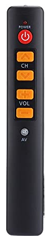 Ejoyous Universal Learning Remote Control, Seniors Elderly Big Button Smart Controller for TV STB DVD HIFI VCR (Orange)