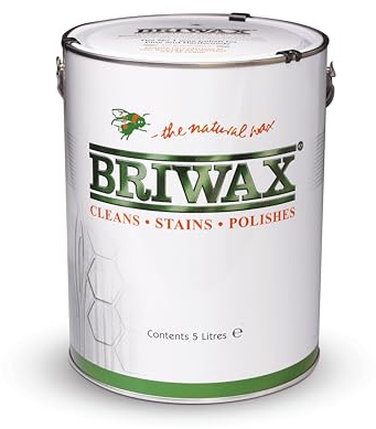Briwax Original Antique Brown 5ltr – Multi-Shade Wood Wax Polish | Ideal for Furniture Restoration & DIY Wood Projects