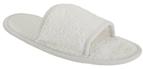 Towel City Classic Unisex Terry Slippers (Open Toe)