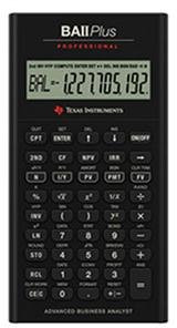 Texas Instruments BA II Plus Professional Finanzrechner schwarz
