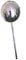 Jürgen Bocker Garten-Ambiente Gartenstecker Rosenkugel 10 cm mit Stab 80 cm aus Edelstahl poliert
