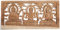 GURU SHOP Geschnitztes Wandbild Deko Wandrelief - 3 Buddhas, Braun, 26x50x1,5 cm, Masken & Wandschmuck