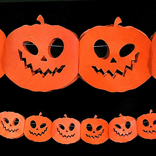 Premium Weddings Kürbis Girlande 3 m - Kürbis Deko Halloween Party Girlande