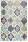 Esprit Home I Handweb Kurzflor Teppich/Läufer aus Wolle für Wohnzimmer, Flur, Schlafzimmer I Nilas Haute Kelim ESP-6011-04 | Blau Türkis Taupe Beige | (160 x 230 cm)