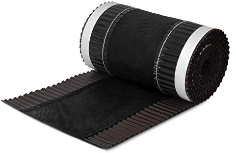 DQ-PP FIRSTBAND | Länge 5m | vRoll | Breite 390mm | Dunkelbraun RAL 8019 |Aluminium PP Vlies | Selbstklebend | Dach Dachfirst Firstrolle First Rollfirst Band | Grat Gratrolle Gratband Firstabdeckung