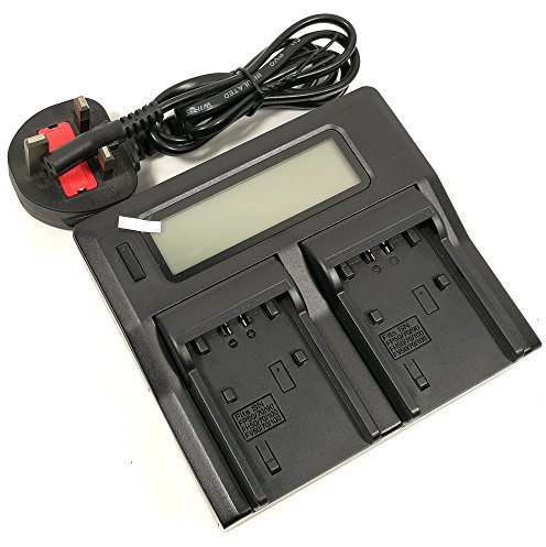 Quick LCD-Screen Battery Charger for Sony NP-FV100 NP-FH100 NP-FV70 NP-FH70 NP-FH30 NP-FH50 NP-FP30 NP-FP50 NP-FP70 NP-FP71 NP-FP90 DCR-DVD DCR-HC DCR-SR HDR-CX HDR-XR Series Camcorder