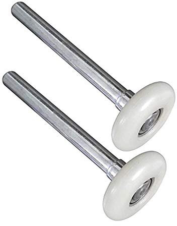 YUANQIAN Lot de 2 rouleaux de porte de garage en nylon durable de 5,1 cm 6200ZZ 11 roulement à billes tige de 120 mm (rouleau de porte de garage 120 mm)