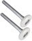 YUANQIAN Lot de 2 rouleaux de porte de garage en nylon durable de 5,1 cm 6200ZZ 11 roulement à billes tige de 120 mm (rouleau de porte de garage 120 mm)