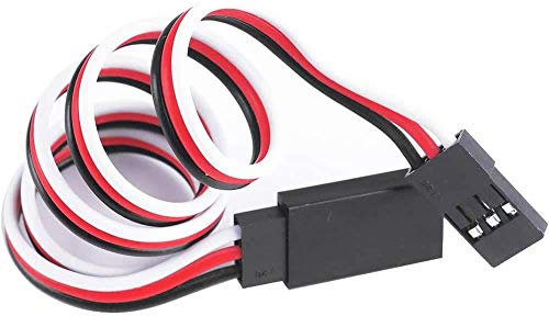 POFET 20pcs Servo Extension Cable Lead Wire 30cm 3 Pin Cord JR Male Head and Futaba Female Head for RC Plane