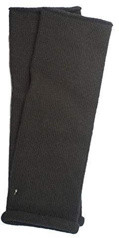 FosterNatur, Arm Stulpen mit Daumenloch, 100% Wolle (Merino) (Schwarz)