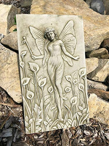 Figura decorativa de lirio Lady Stone | Reino Unido Vintage Ángel Hada Jardín al aire libre