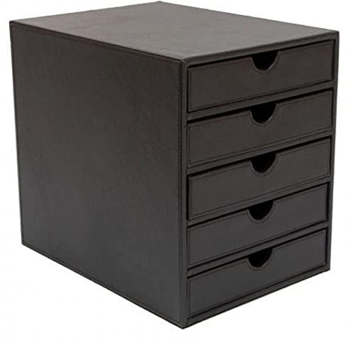 5-er Schubladenbox in Schwarz