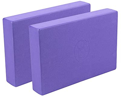 Yoga-Mad EVA-Yoga-Block, hohe Dichte, rutschfest, für Yoga, Pilates und Heimtraining, 30 cm x 20 cm x 5 cm, 2 Stück