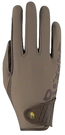 Roeckl Sports Reithandschuh MUENSTER, Turnier Sommer Handschuh, Dunkel Taupe 7.5