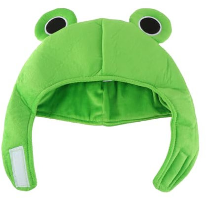 Homoyoyo Plüsch-Frosch-Hut, lustiger Kostümhut für Erwachsene, Tierhut, Kappe, Kopfbedeckung, Foto-Requisiten, Zubehör, Kostüm für Winter, Halloween, Festival, Karneval, Geburtstag, Party,